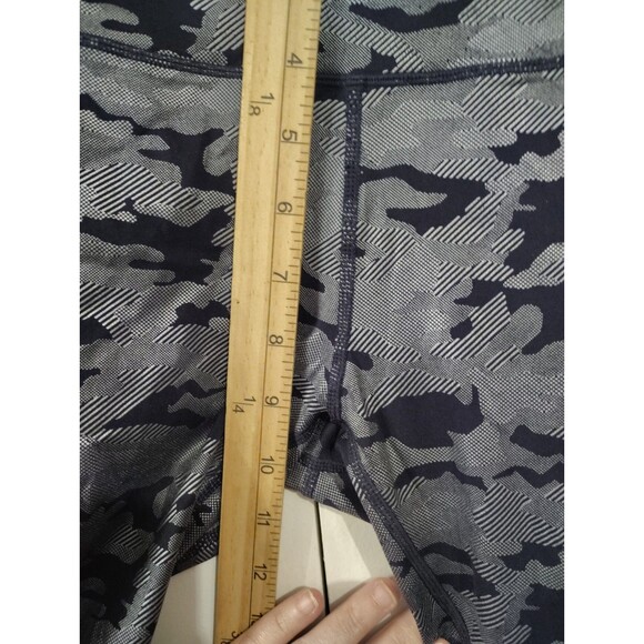 Zyia Active Womens Blue Gray Camo Soft Mid Rise Leggings Size 4 - Picture 4 of 6